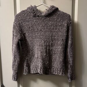 Madden Girl Speckled Gray Knit Sweater